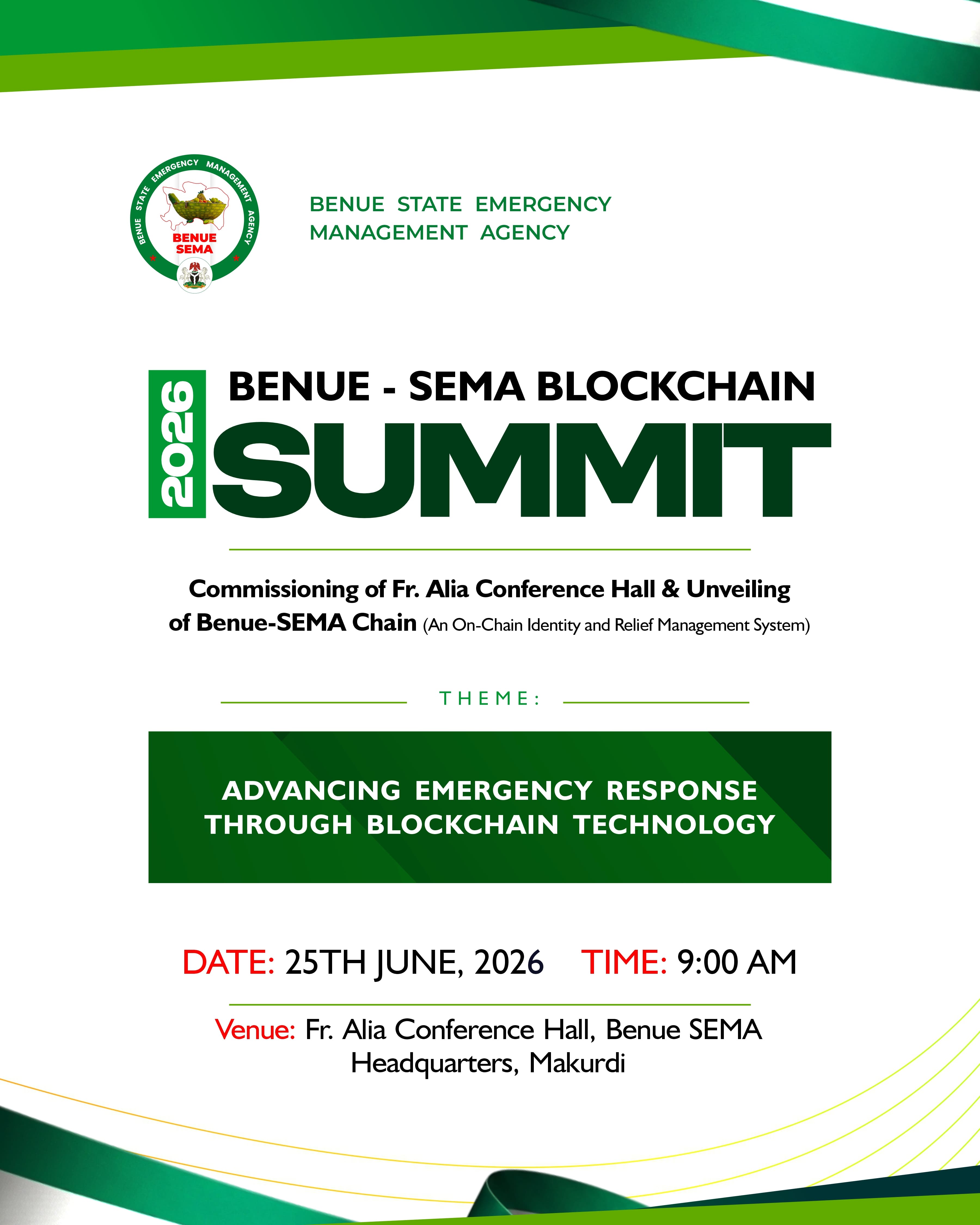 BENUE-SEMA BLOCKCHAIN SUMMIT 2026